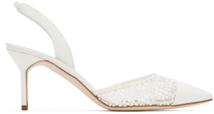 Manolo Blahnik White Capsule Heels | SSENSE