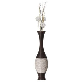 Tall Decorative Floor Vase, PVC Floor Vase, Tall Flower Holder, Brown Floor Vase, Floor Vase 41 in. -Tall | The Home Depot