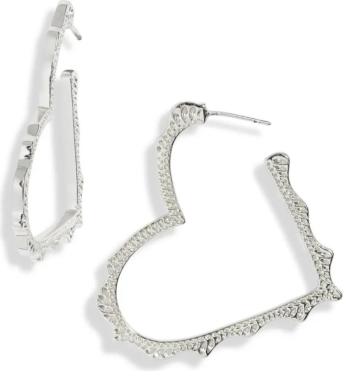 Kendra Scott Sophee Heart Hoop Earrings | Nordstromrack | Nordstrom Rack
