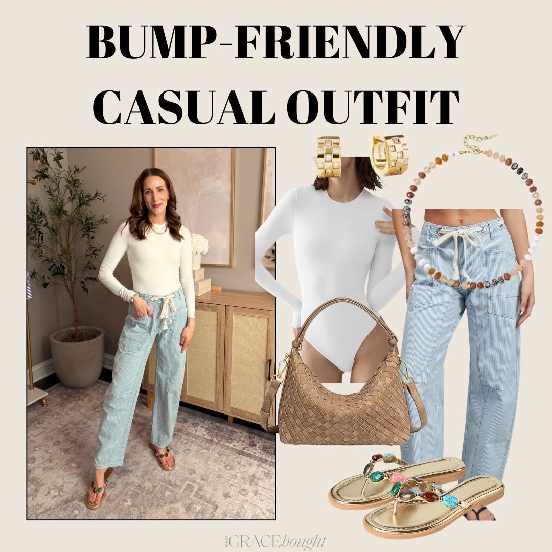 Bump friendly casual outfit! 

#LTKootd