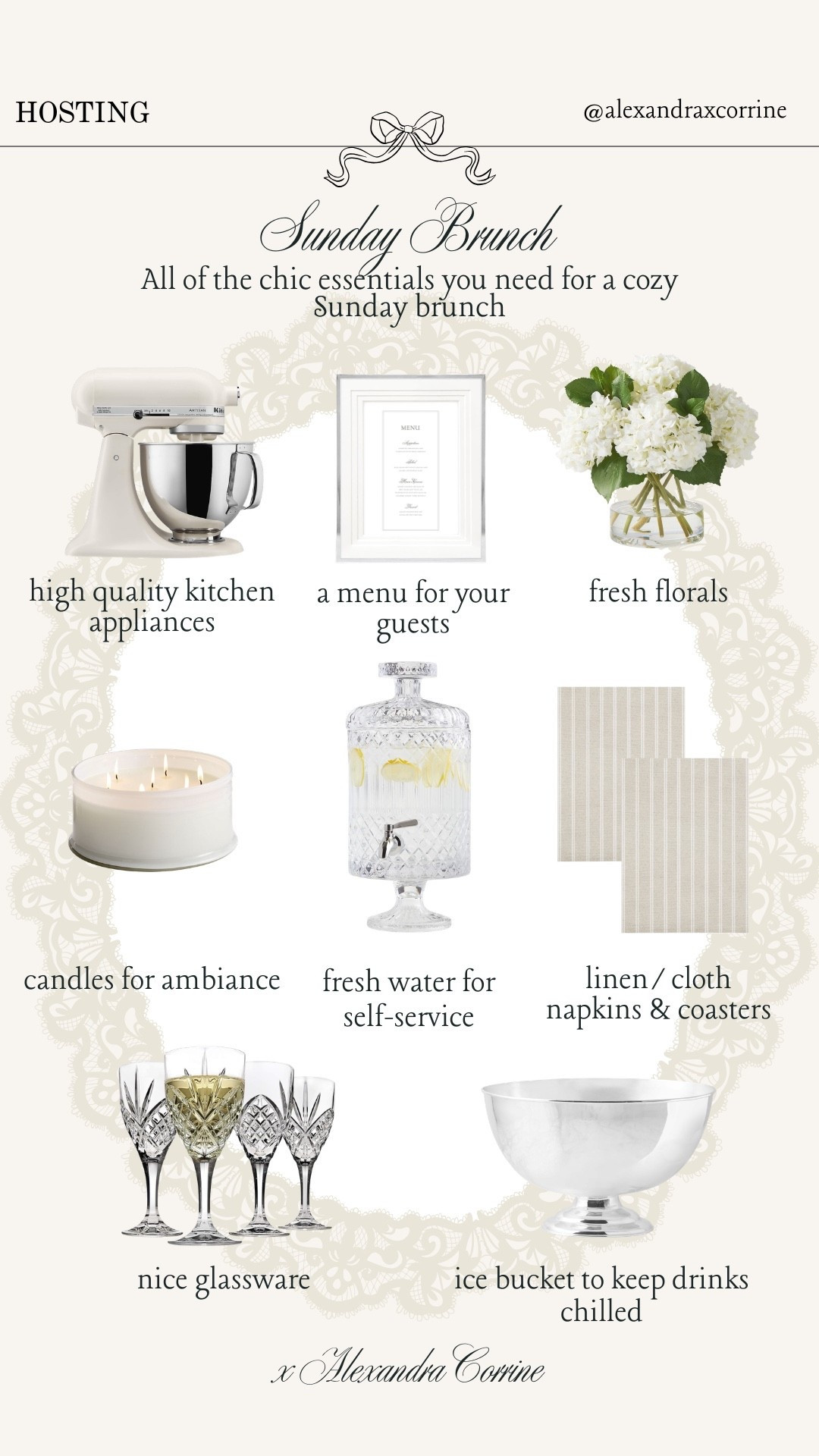 Sunday morning brunch ☕️ All of the chic essentials you need for a cozy Sunday morning brunch 🥐🧺

Hosting essentials, brunch, Sunday brunch, host, Nancy Meyers aesthetic, kitchen essentials, kitchen appliances, cookware, serving, dinnerware set, glassware

#LTKmorningroutine #LTKHome