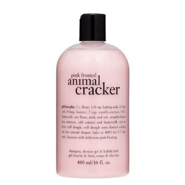 Philosophy Pink Frosted Animal Cracker Shampoo, Shower Gel & Bubble Bath, 16 Oz | Walmart (US)