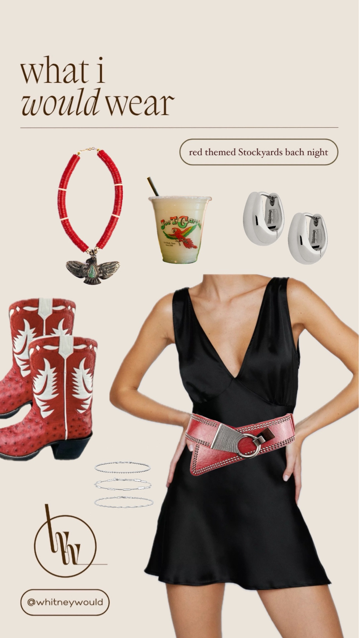 Red outfits for a bachelorette party in the Fort Worth Stockyards, as requested by a follower. ❤️ Necklace can be found on GatherGoods.com

#LTKShoeCrush #LTKStyleTip #LTKFindsUnder100
