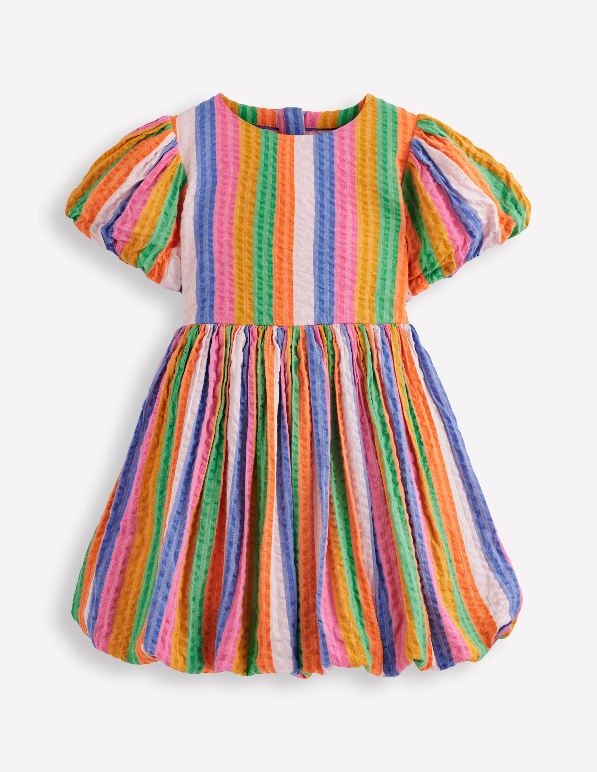 Bubble Hem Dress-Multi Stripe | Boden (US)