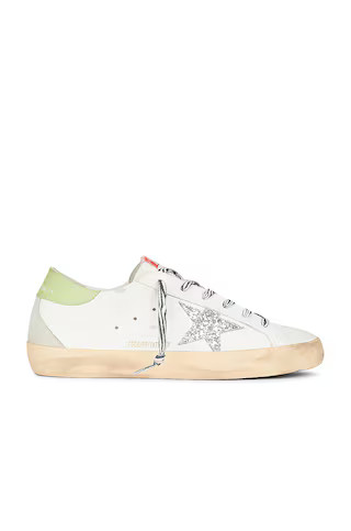 Golden Goose x REVOLVE Super Star Sneaker in White, Green, Silver, & Ice from Revolve.com | Revolve Clothing (Global)