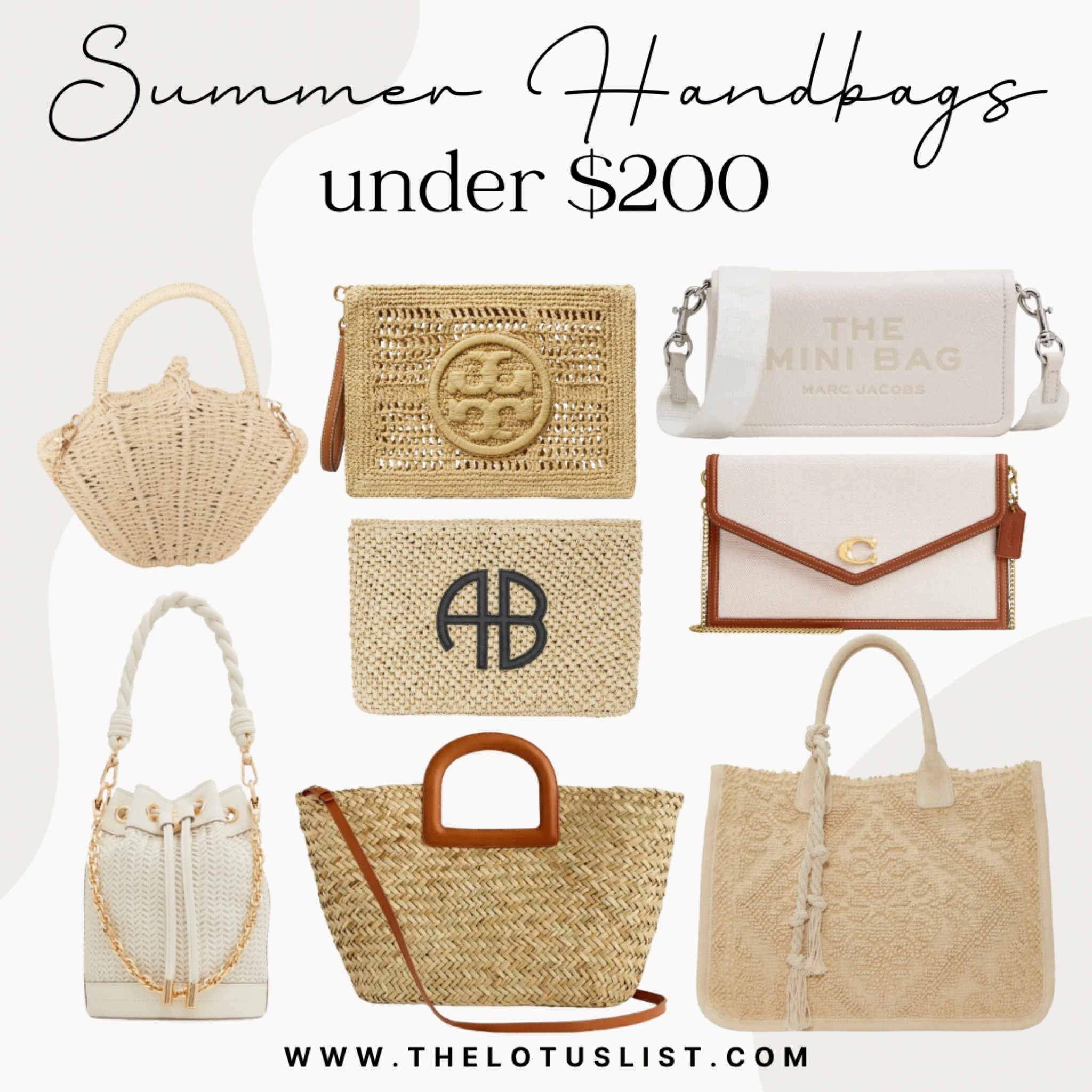 Summer Handbags Under $200

LTKGiftGuide / LTKsalealert / LTKtravel / summer bag / summer bags / summer handbag / summer handbags / straw bag / straw bags / woven bag / woven bags / shell bag / seashell bag / shell bags / seashell bags / bags under $200 / bags under 200 / tote bag / tote bags / summer tote bag / summer tote bags / neutral bag / neutral bags / pouches / shoulder bag / shoulder bags / it bag / it bags / sale / sale alert 

#LTKStyleTip #LTKSeasonal #LTKItBag
