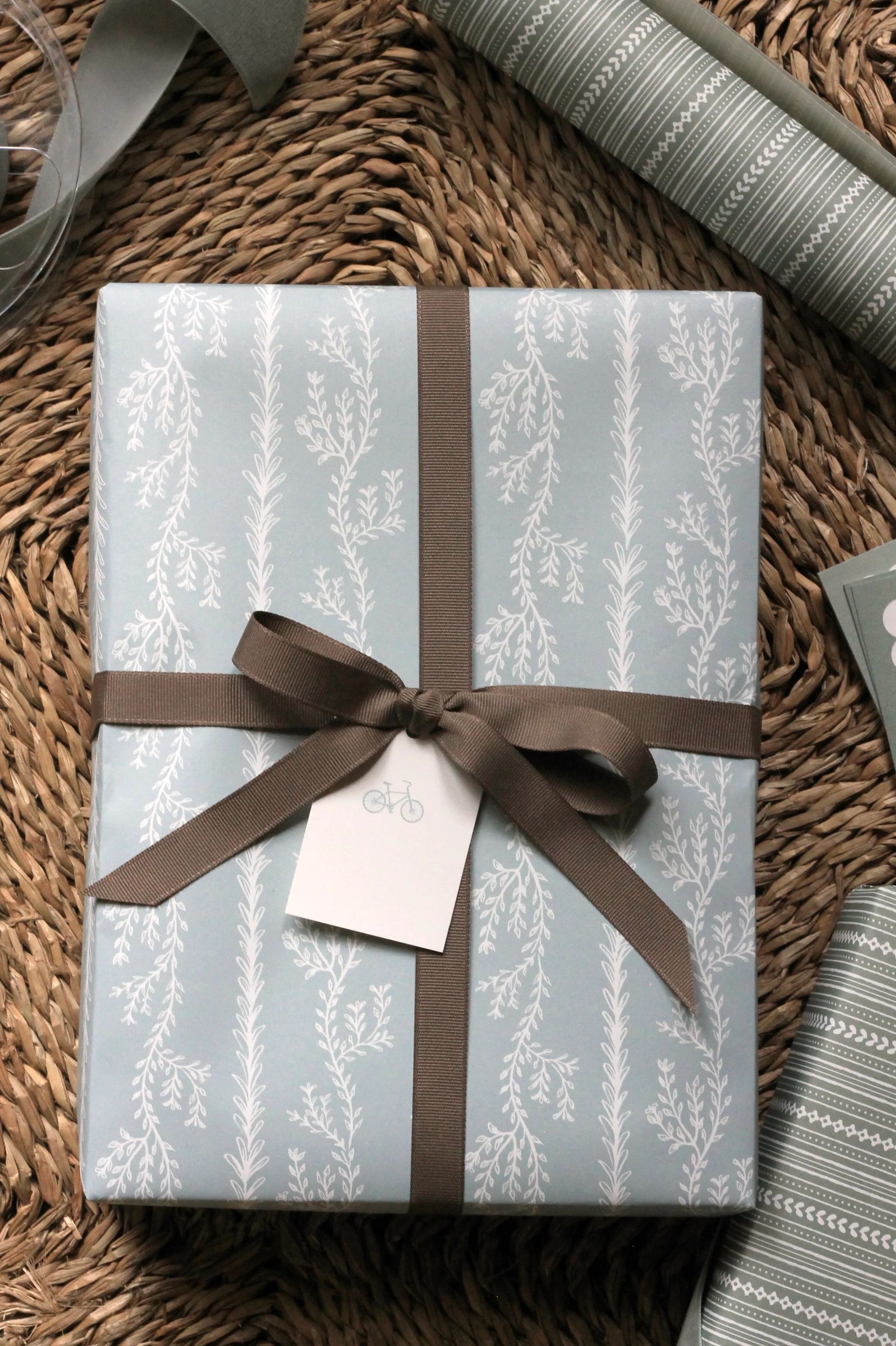 Potager Wrapping Paper in English Blue | JSH Home Essentials