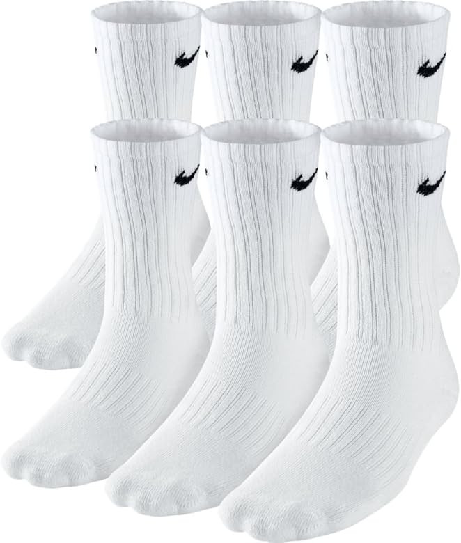 NIKE Boys' Performance Cushion Crew Socks with Band (6 Pair) | Amazon (US)