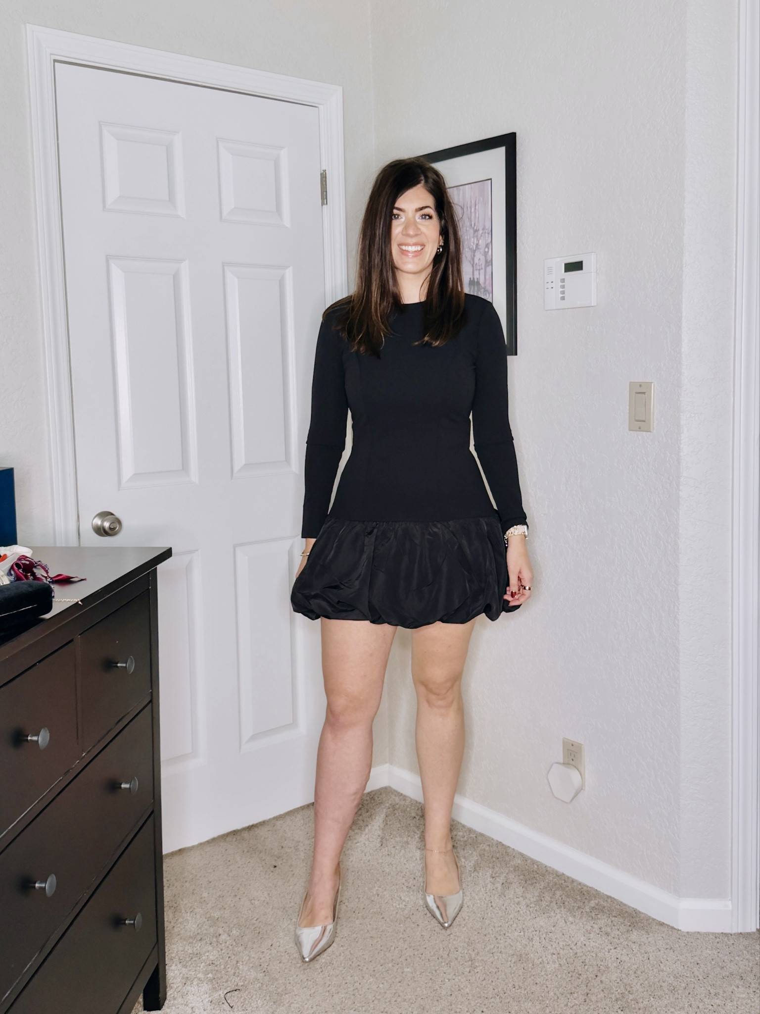 Express try on
In a medium ruffle bottom mini dress


#LTKMidsize #LTKHoliday #LTKSaleAlert