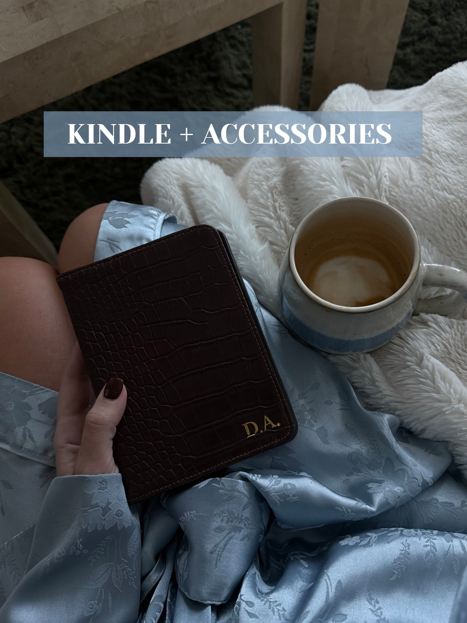 My kindle 🤝🏻 me ✨🖤🥀🐺🪄🐉🧚🏼‍♀️

I initially bought the large version - I think it’s called The Scribe and it was just way too big for me. It felt like a tablet - I find that the small one that is about the size of your hand is absolutely perfect, especially as I’m someone who’s on the go quite a lot. I can just pop it into my purse or even some of my coat pockets! 😌

• Cover | it’s so freaking chic and the second I realized I could out my initials on …. *add to cart* It also has a strap at the back so you can hold it in your hand securely.
• I use the Kindle stand every single night and also in days where I am just having a read on the couch while it’s raining outside - I know this seems so over the top to not have to use your finger to turn the screen, but I find that it helps my posture so much when I can angle my Kindle to be right in front of my face versus having to look down 🫶🏼


#LTKdayinmylife #LTKmorningroutine #LTKHome