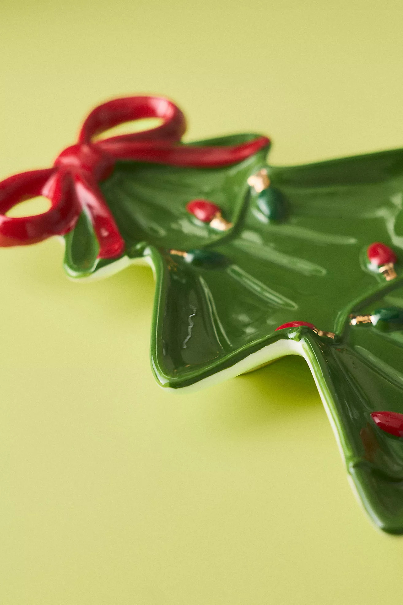 Festive Tree Stoneware Platter | Anthropologie (US)