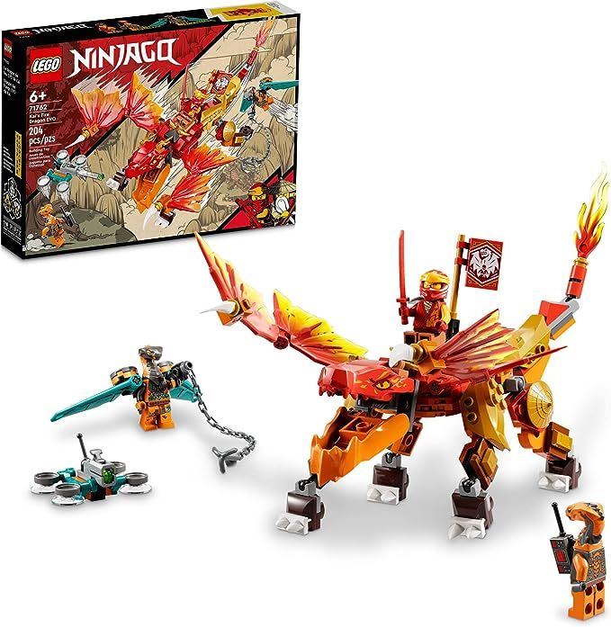 LEGO Ninjago Kai’s Fire Dragon EVO 71762 Building Toy Set for Kids, Boys, and Girls Ages 6+ (20... | Amazon (US)