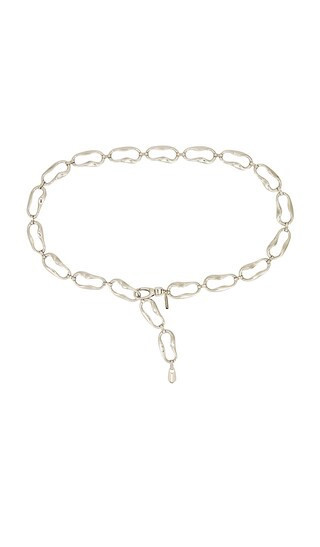 B-Low the Belt Alessia Chain Belt in Metallic Silver. | Revolve Clothing (Global)