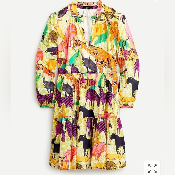 J.Crew Popover Safari Print Dress (XS) | Poshmark