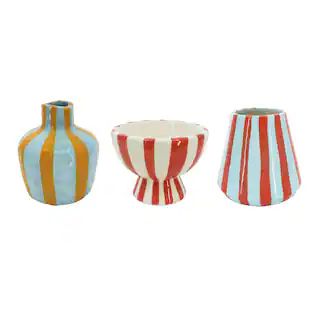 Assorted Striped Ceramic Vase by Ashland®, 1pc. | Michaels Stores