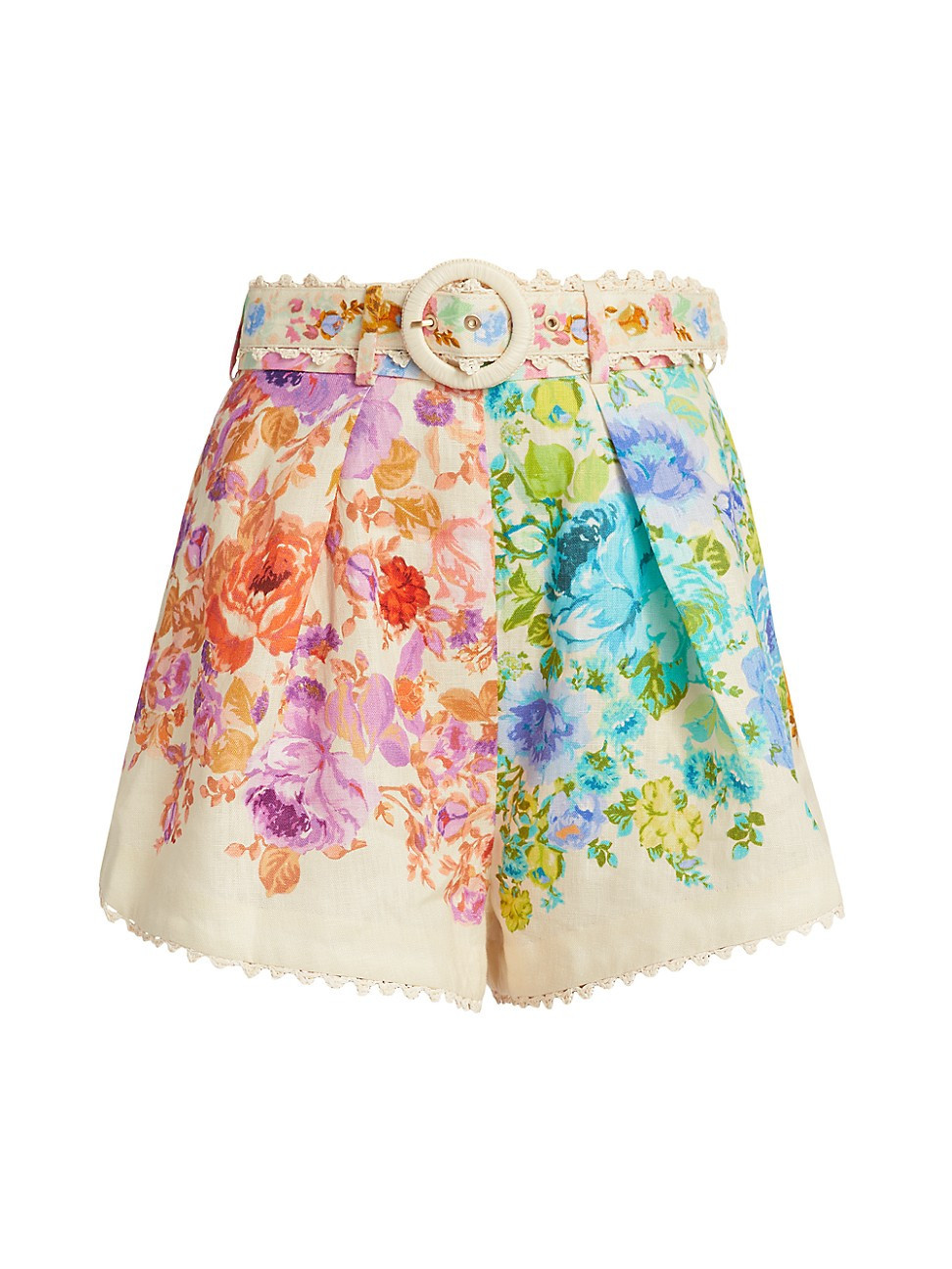 Women's Raie Floral Tuck Shorts - Multi Floral - Size 0 | Saks Fifth Avenue