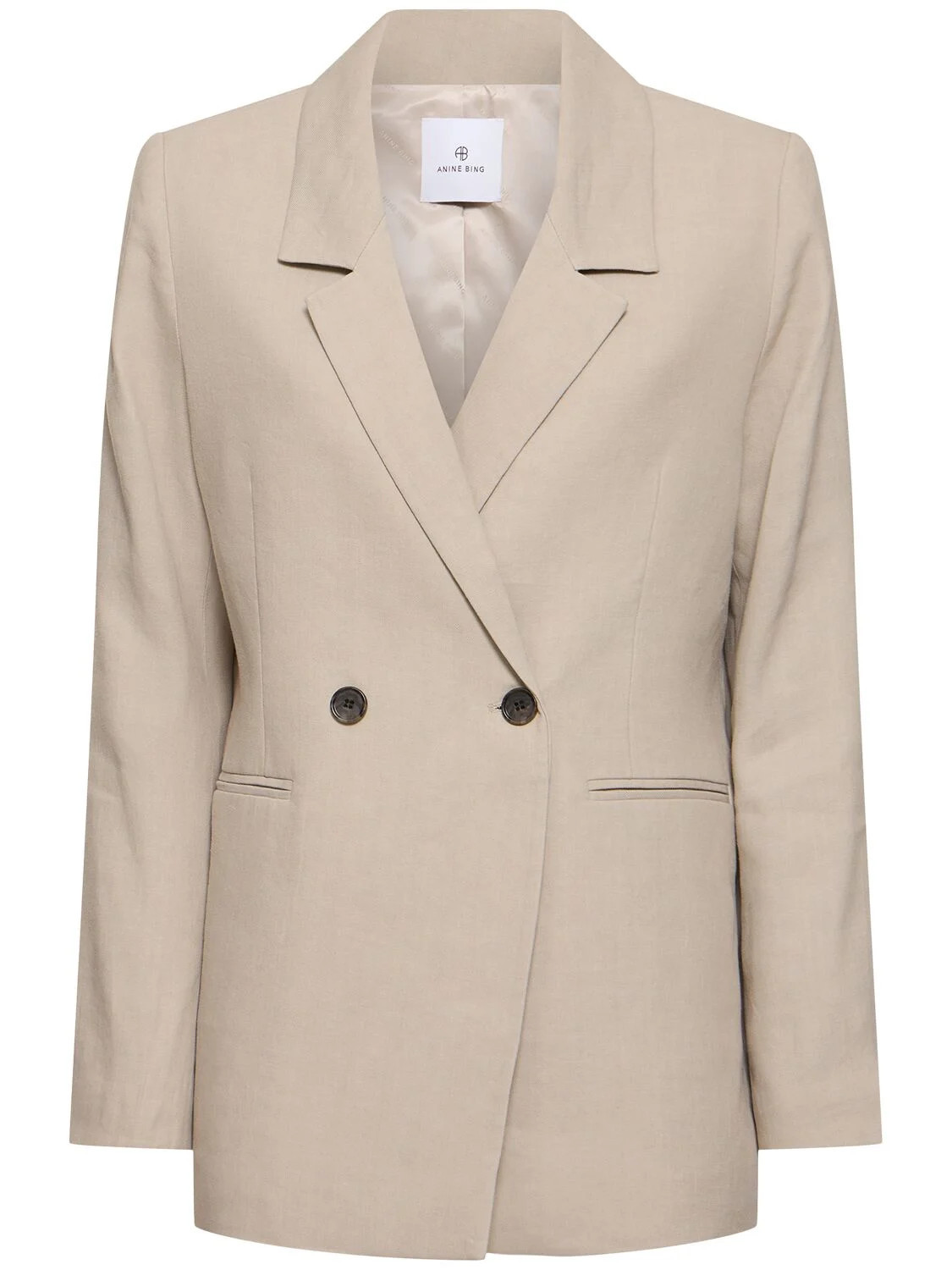 Diana Linen Blend Blazer | Luisaviaroma