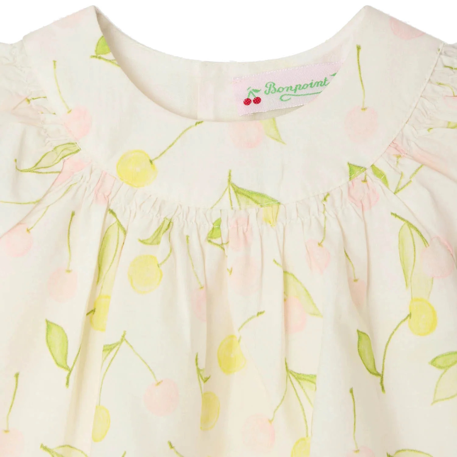 BONPOINT Lala Cherries Baby Blouse - Powder Rose | Shop.app