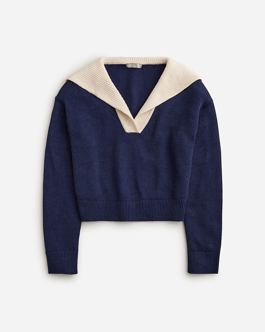 Sailor-collar pullover sweater | J. Crew US