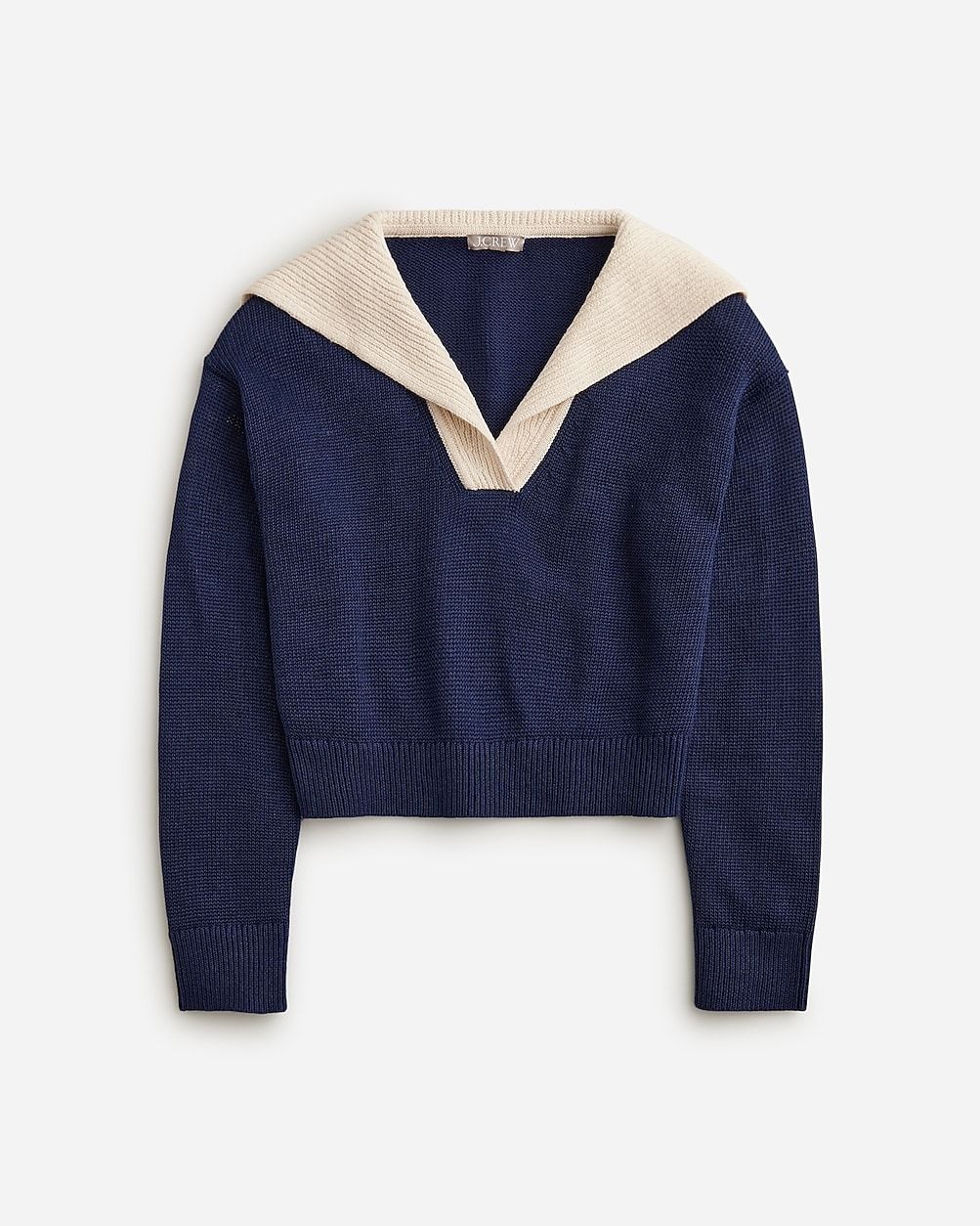 Sailor-collar pullover sweater | J.Crew US