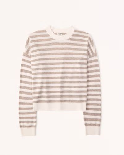 Cashmere Striped Scoopneck Sweater | Abercrombie & Fitch (US)