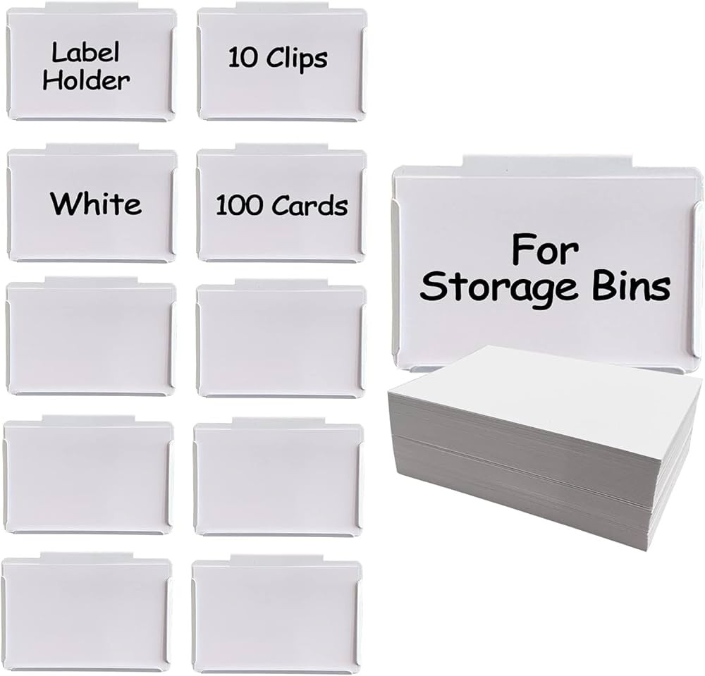 Top label Clip Label Holder,Kitchen Organization Clips,Basket Bin Labels Clip for Kitchen Classro... | Amazon (US)