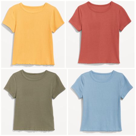 Thermal knit cropped t shirts and they’re 50% off! So under $10 per t shirt and in essential colors for the summer 😌

#LTKSeasonal #LTKBacktoSchool #LTKsalealert