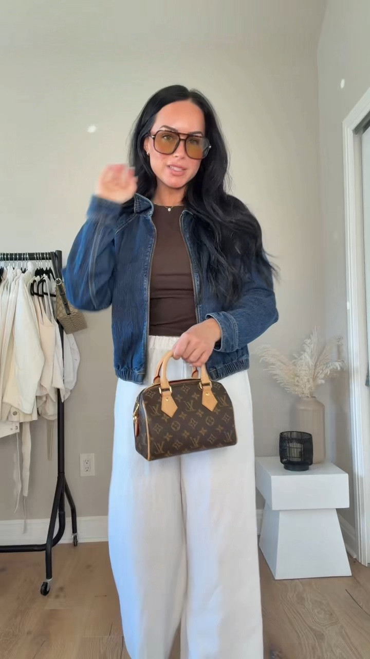 Simple but so cute OOTD 🤎
Wearing all my go-to staples lately denim bomber, linen pants, basic tee & platform sandals. The easiest outfit that always hits!
Everything is on my LTK ✨

My sizing 5’7, 145lbs, 32dd
Im wearing small tops, medium pants


#LTKgrwm #LTKU #LTKootd