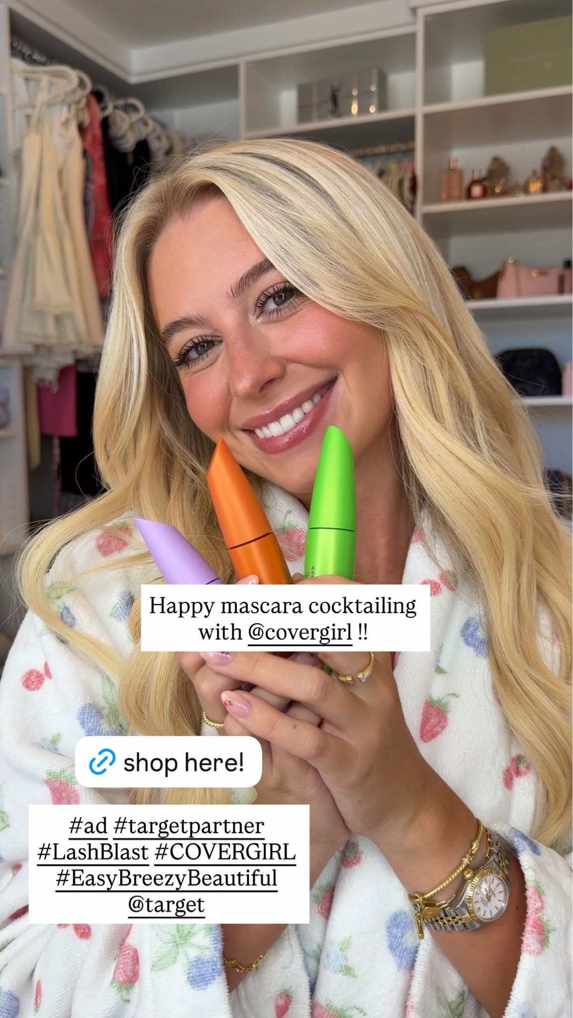 #ad Happy Mascara cocktailing with COVERGIRL!!💖 #TargetPartner #LashBlast
#COVERGIRL liketkit
#EasyBreezyBeautiful @Covergirl @Target