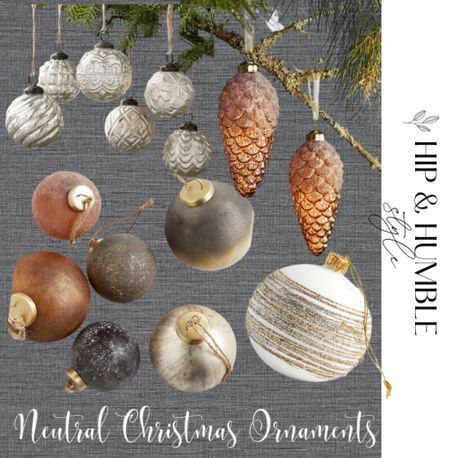I’m loving all of these beautiful, neutral Christmas ornaments this year - texture and mercury glass make for such a pretty tree  

#LTKhome #LTKSeasonal #LTKHoliday
