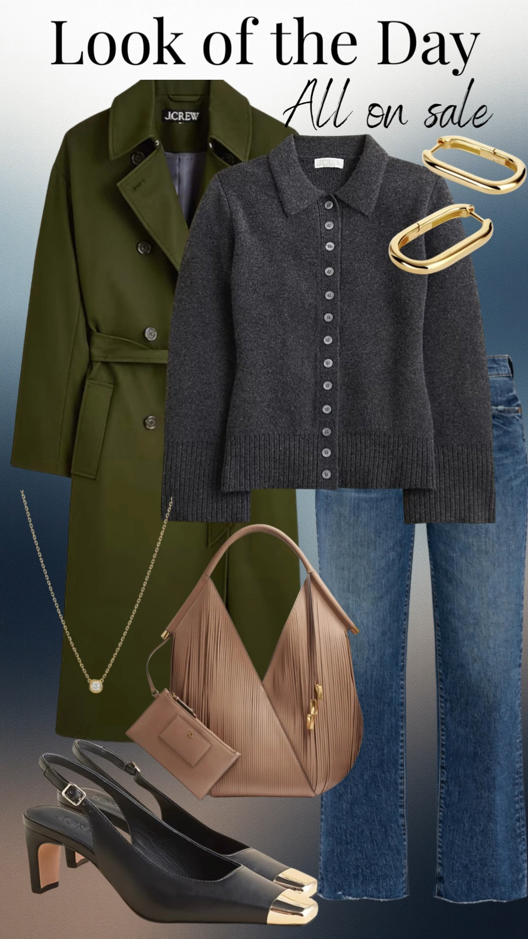 Look at the Day all sale items. The J.Crew coat and sweater or an additional 60% off with the code festive.

#LTKSaleAlert