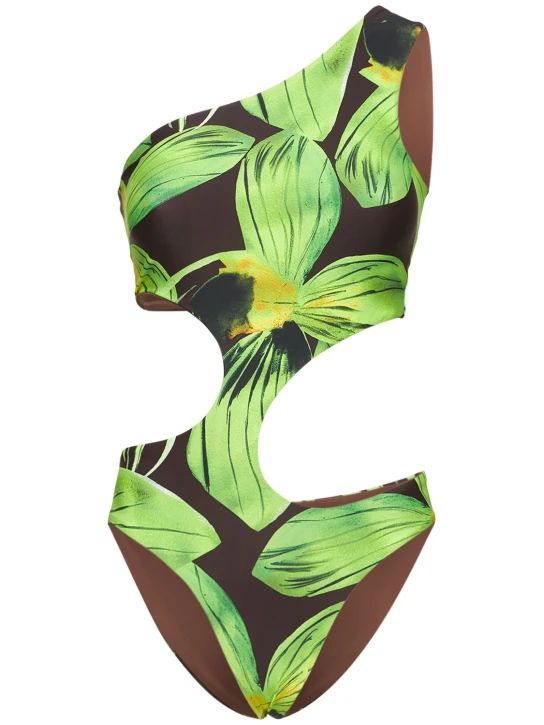 Carve printed stretch onepiece swimsuit | Luisaviaroma