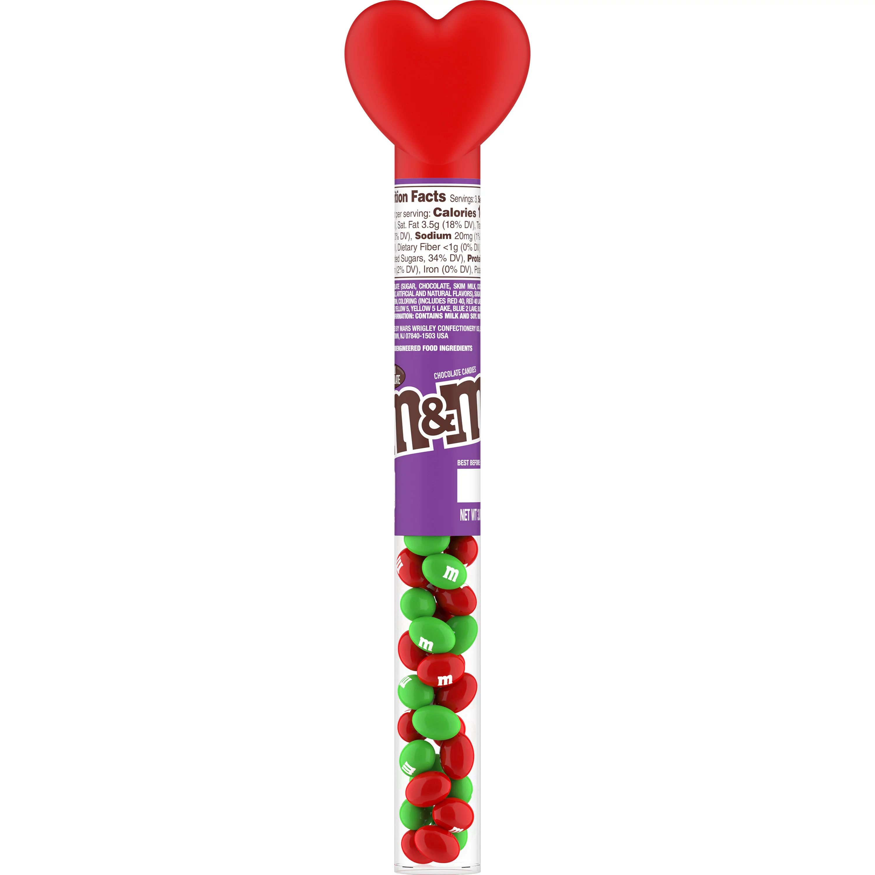 M&M's Valentine's Day Milk Chocolate Candy, 3 oz Tube - Walmart.com | Walmart (US)