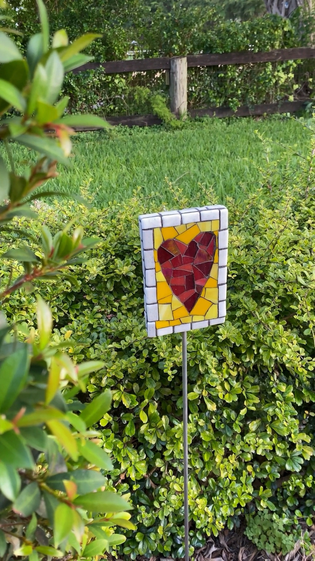 Adding mosaic art to the garden might be my favorite way to make outdoor spaces feel personal 🌿✨

This colorful mosaic garden stake was too pretty to keep indoors, and honestly…the camera sneaking through the bushes makes it feel like we’re playing peekaboo with mosaics now 😂

If you’ve ever wanted to add more color, personality, and handmade charm to your garden, mosaic art is such a fun way to do it.

I tagged items I used make this mosaic garden stake as well as and some inspirational materials in case you’re interested in making your own.

For mosaic tips, tutorials, inspiration, and so much more please visit my YouTube channel: YouTube.com/julieweilbacher, and follow @julieweilbacher on Instagram.

#mosaic #gardenart #gardendecor #cutegardenstake #outdoordecor #gardeninspiration #yardart #diygarden #creativehome #gardenstyle

#LTKSeasonal #LTKHome