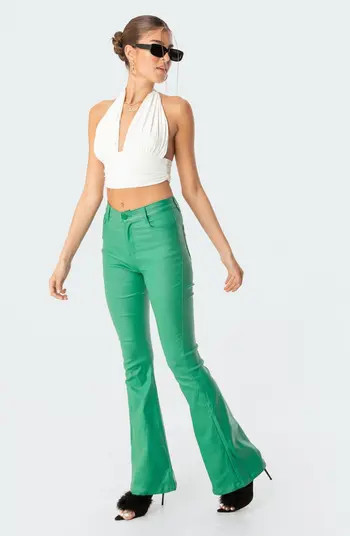 EDIKTED Bau Halter Crop Top | Nordstrom | Nordstrom