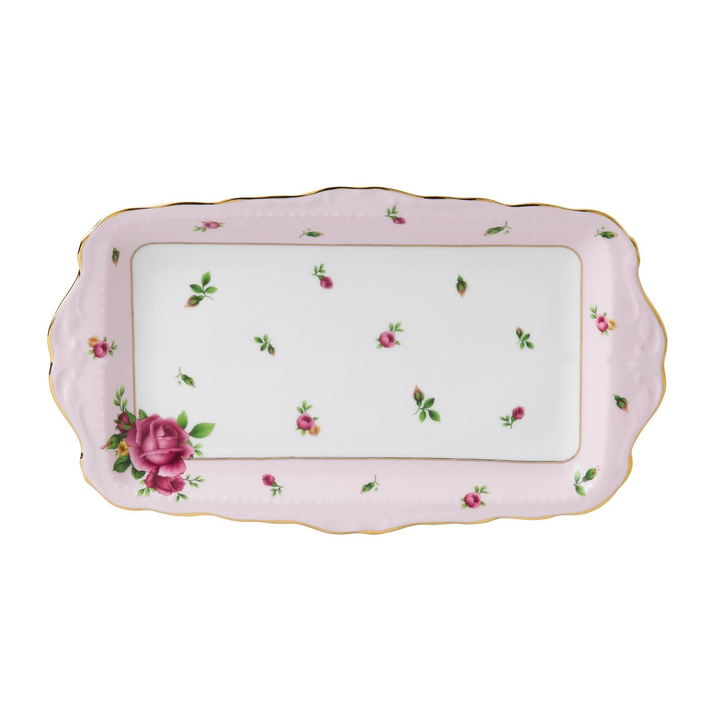 Royal Albert New Country Roses Pink Vintage Sandwich Tray | Royal Albert | Wedgwood