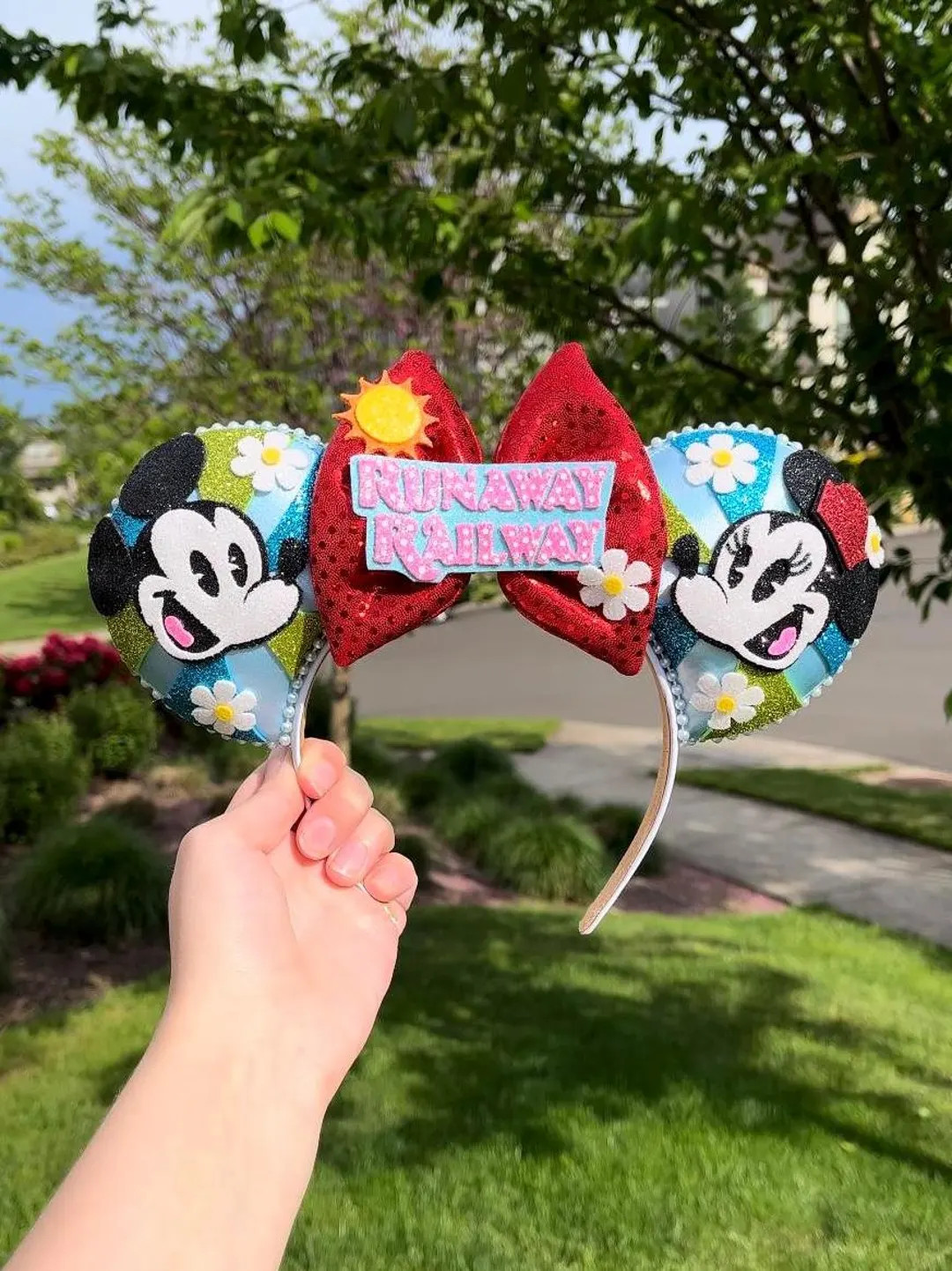 Minnie and Mickey Runaway Railroad Inspired Mouse Ears| Ships in 10-12 Business Days - Etsy | Etsy (US)