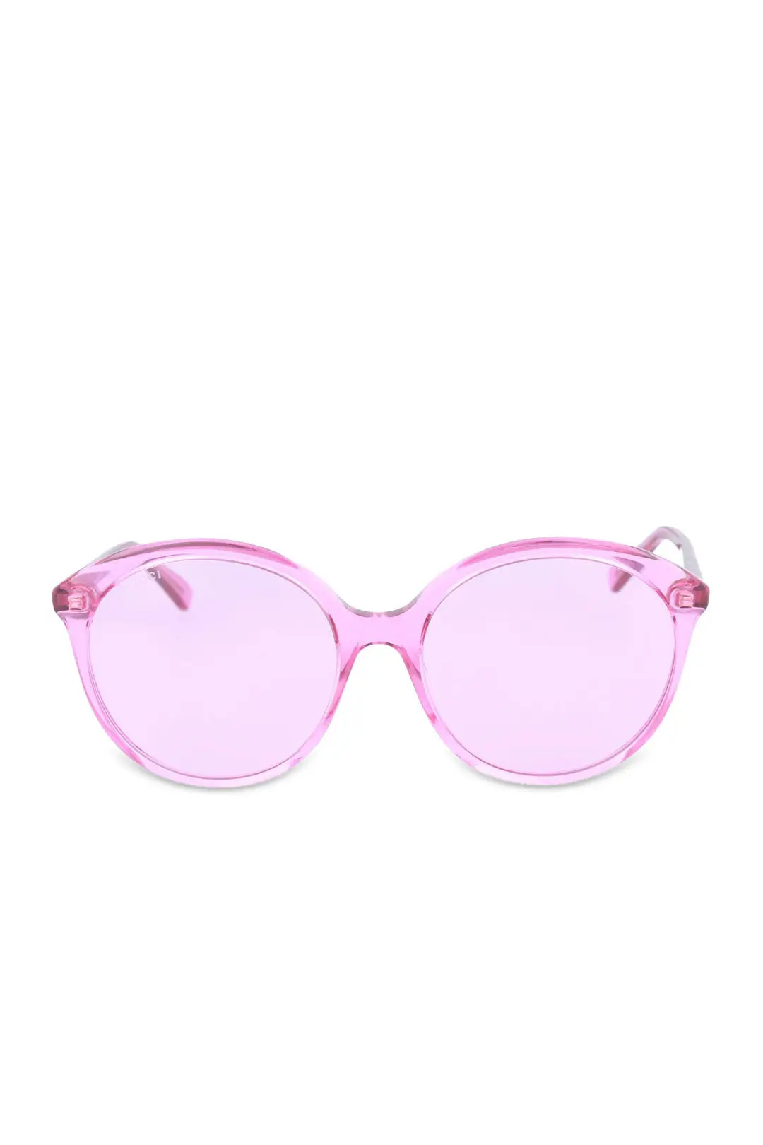 Fuchsia Pink Round Sunglasses | Rent the Runway