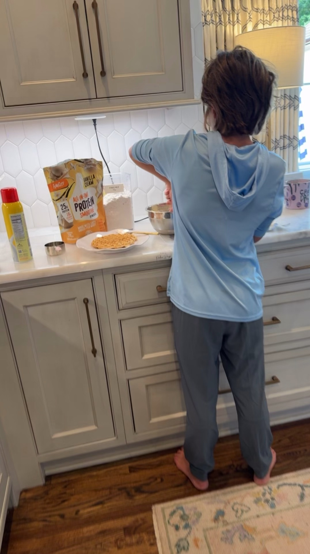 Breakfast duty by James! 


#LTKmomlife #LTKKids #LTKdayinmylife