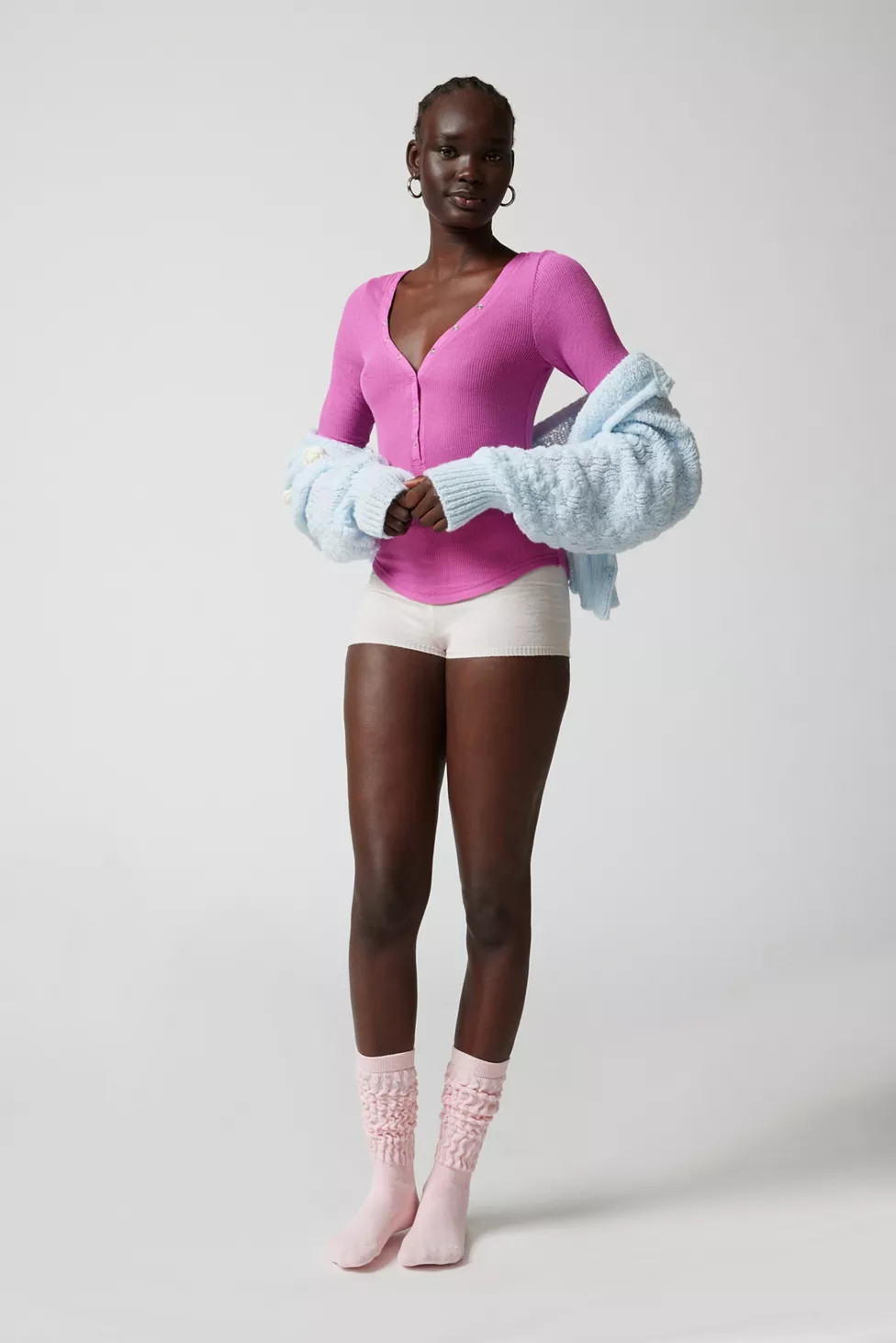 Out From Under Everyday Snap Henley Top | Urban Outfitters (US and RoW)