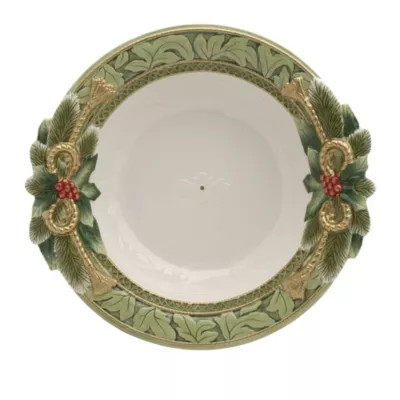 Fitz and Floyd Holiday Home Green Large Serve Bowl | Belk