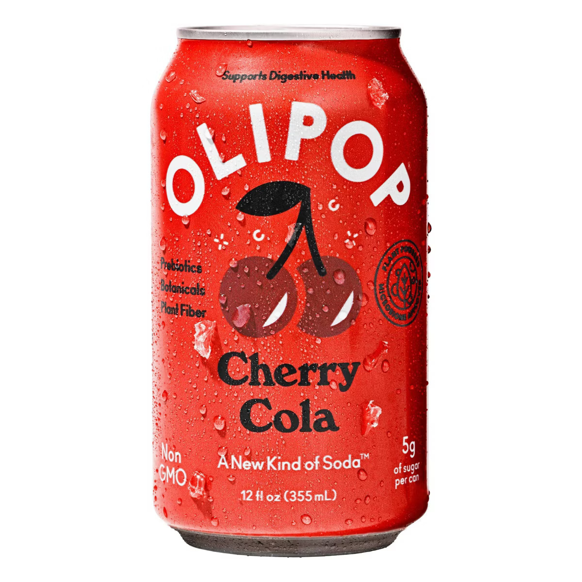 OLIPOP Cherry Cola Prebiotic Soda - 12 fl oz Can | Target
