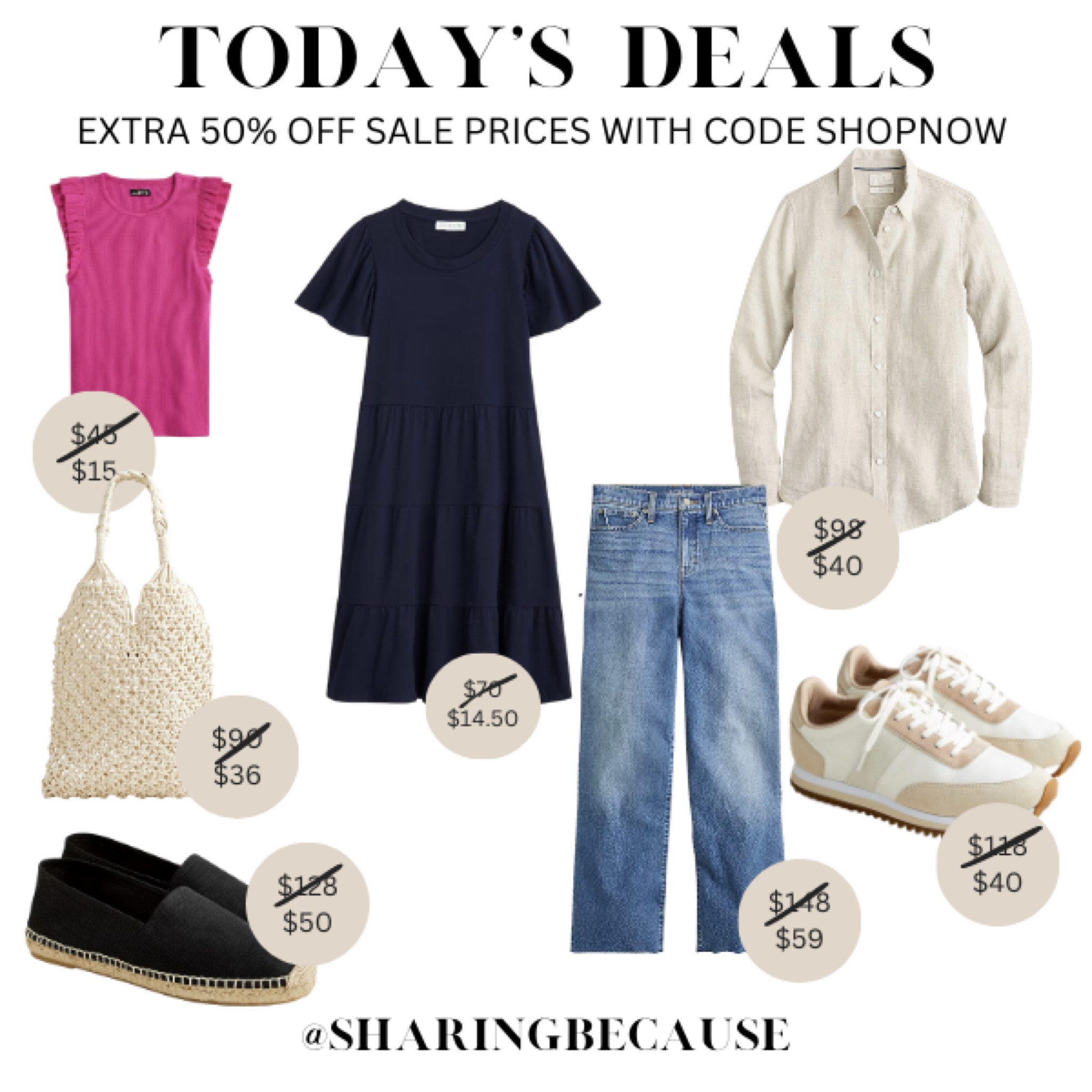 J.Crew end-of-season sale! Take an EXTRA 50% off sale prices with code SHOPNOW.

#LTKSeasonal #LTKunder50 #LTKsalealert