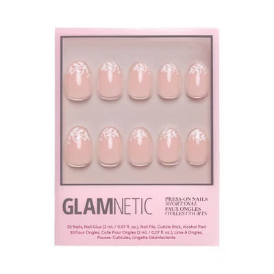 Glamnetics Love Preserved Fake Nails: Body Application For Nails, ABS Material, Oval Shape, Gloss Finish, 30 Pieces | Target