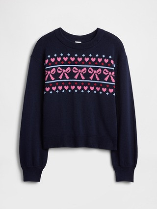 Kids Relaxed Intarsia Sweater | Gap Factory