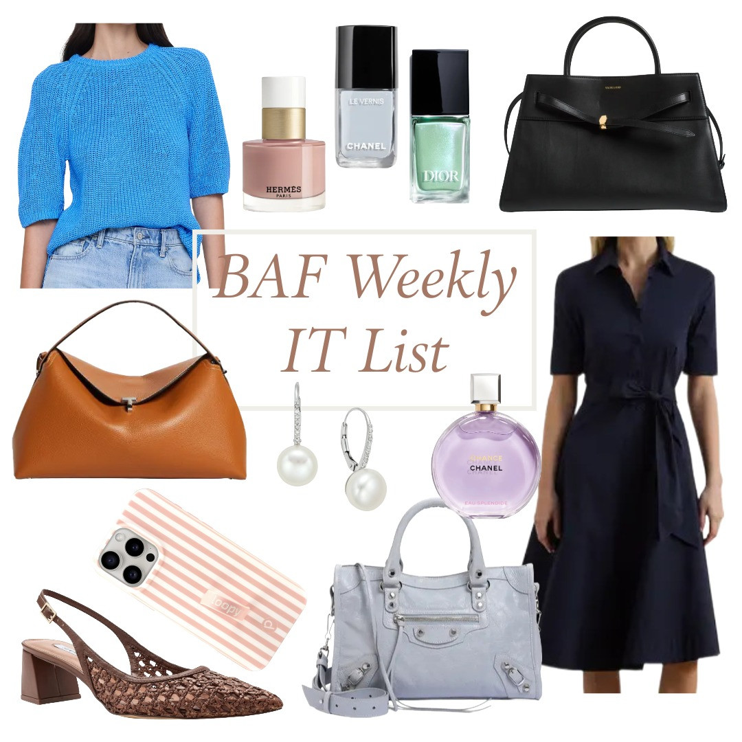 What's trending on the blog this week. Spring nail polish, shades of blue, anything denim, classic jewelry, and the anonymous handbag. 

 #LTKOver40 #LTKPetite #LTKBeauty