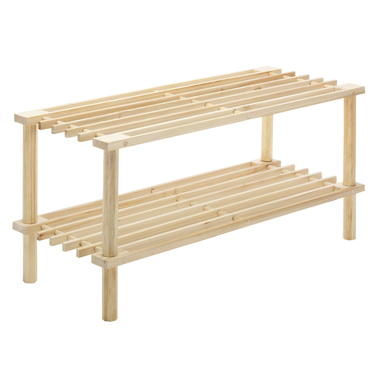 Basic 2-Tier Shoe Rack | The Container Store