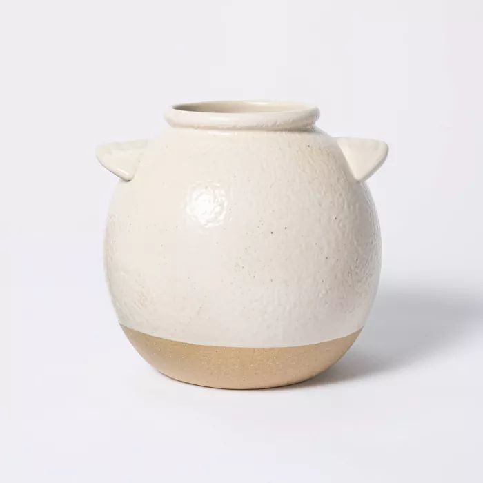 6&#34; x 6&#34; Crock Stoneware Vase Beige - Threshold&#8482; designed with Studio McGee | Target