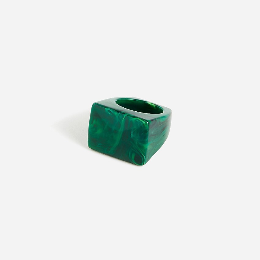 Made-in-Italy square face ring | J. Crew US
