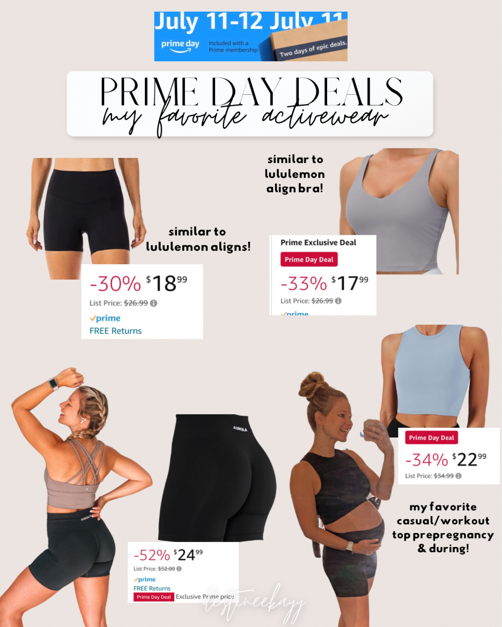 Some of my favorite amazon activewear on sale! | prime day deals | sale alert | amazon prime day sales 

#LTKxPrimeDay #LTKFitness #LTKsalealert